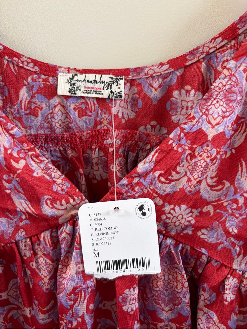 Free People Floral Satin Dress - Picture 2 of 5